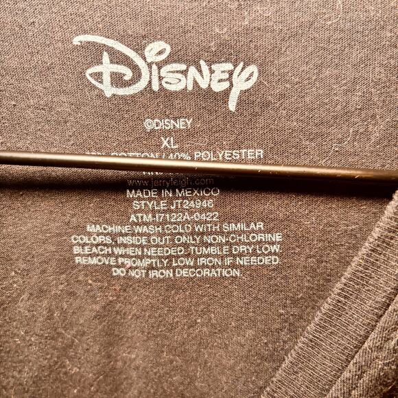 Disney Store Tinkerbell Womens Large White V-Neck Short Sleeve Graphic Top - Picture 3 of 4